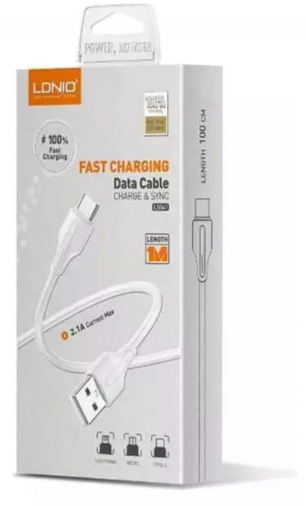 CABLE LDNIO LS541 1M 12W 2.1A IPH