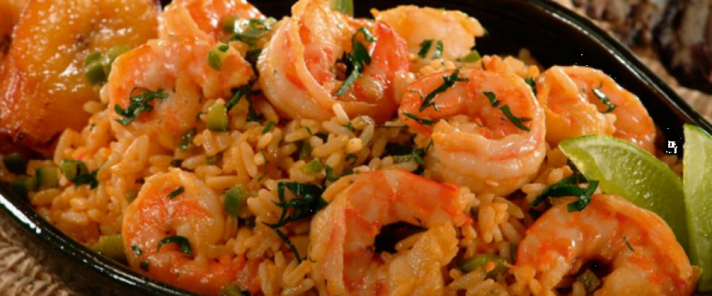 Medio de camarones con arroz  - Imagen principal